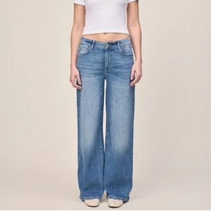 Warp + Weft Light Blue Flare Jeans